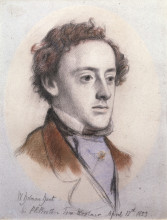 Картина "portrait of john everett millais" художника "милле джон эверетт"