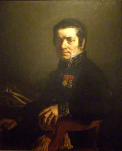 Репродукция картины "портрет жевена (мэра шербурга)" художника "милле жан-франсуа"