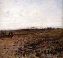 Картина "пейзаж с двумя крестьянками" художника "милле жан-франсуа"