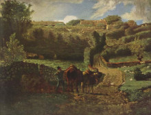 Картина "ферма в гревилле" художника "милле жан-франсуа"