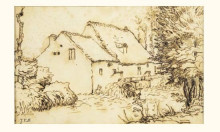 Картина "water mill" художника "милле жан-франсуа"