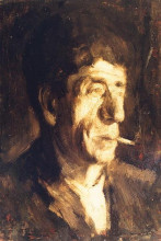 Копия картины "portrait of luchian" художника "миреа георге деметреску"