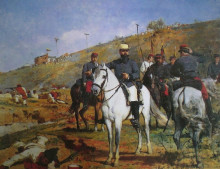 Копия картины "joaqu&#237;n crespo en la batalla de los colorados" художника "михелена артуро"