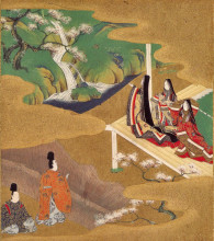 Репродукция картины "illustration of the genji monogatari (wakamurasaki)" художника "мицуоки тоса"