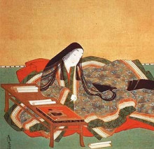 Репродукция картины "murasaki shikibu (detail)" художника "мицуоки тоса"