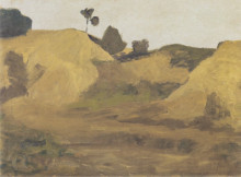 Репродукция картины "sand pit at weyersberg" художника "модерзон-беккер паула"