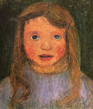 Копия картины "head of a little girl (elsbeth)" художника "модерзон-беккер паула"