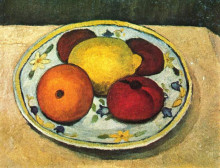 Копия картины "still life with lemon, orange and tomato" художника "модерзон-беккер паула"