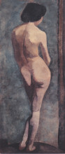 Картина "standing female nude" художника "модерзон-беккер паула"