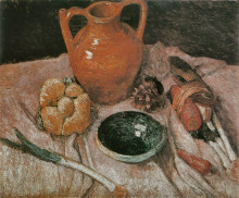 Картина "still life with yellow jug" художника "модерзон-беккер паула"