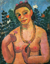 Репродукция картины "self portrait" художника "модерзон-беккер паула"