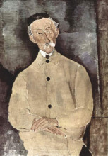 Копия картины "портрет месье лепутра" художника "модильяни амедео"