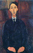Копия картины "портрет художника мануеля хумберта" художника "модильяни амедео"