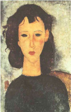 Копия картины "portrait of a girl" художника "модильяни амедео"