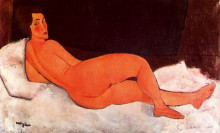 Копия картины "лежащая обнаженная" художника "модильяни амедео"