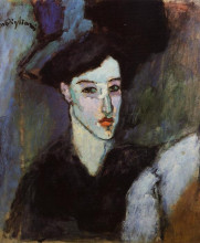 Копия картины "еврейская женщина" художника "модильяни амедео"