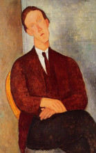 Копия картины "портрет моргана рассела" художника "модильяни амедео"
