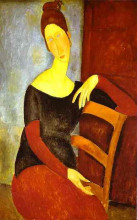 Картина "жена художника" художника "модильяни амедео"