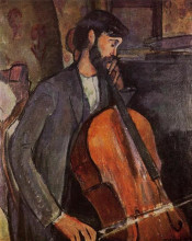 Репродукция картины "этюд для &quot;виолончелиста&quot;" художника "модильяни амедео"