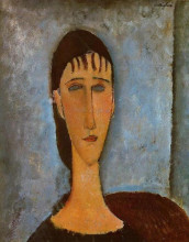 Копия картины "портрет девушки" художника "модильяни амедео"