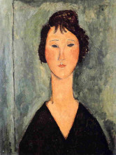 Копия картины "портрет женщины" художника "модильяни амедео"