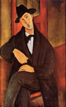 Копия картины "портрет марио варфольи" художника "модильяни амедео"