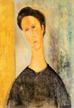Репродукция картины "портрет женщины" художника "модильяни амедео"