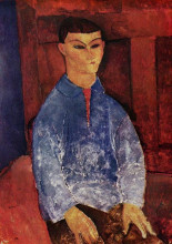 Копия картины "портрет моиса кислинга" художника "модильяни амедео"
