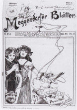 Картина "cover design for meggendorfer leaves" художника "мозер коломан"