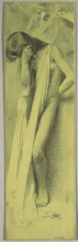Копия картины "reproduction template for the right part of the leaf for gerlach&#39;s love allegories. new series, plate 30" художника "мозер коломан"