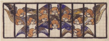 Копия картины "am steinhof church, design for the rise window" художника "мозер коломан"