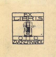 Репродукция картины "exlibris for otto zuckerkandl" художника "мозер коломан"