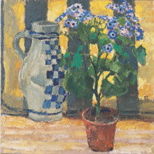 Копия картины "flower pot and ceramic jug" художника "мозер коломан"