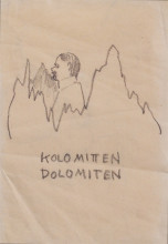 Репродукция картины "kolo middle dolomites" художника "мозер коломан"