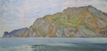 Копия картины "lake garda" художника "мозер коломан"
