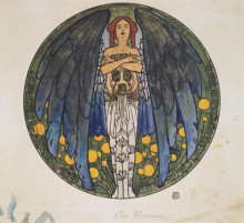 Картина "the sketch of the round window art" художника "мозер коломан"