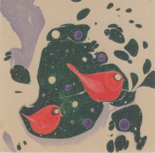 Картина "animal motif for a picture book" художника "мозер коломан"