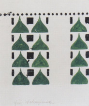 Копия картины "draft for wall decoration in the living room of the apartment in berlin stonborough" художника "мозер коломан"