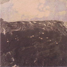 Репродукция картины "landscape with cloudy sky" художника "мозер коломан"