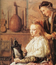 Репродукция картины "allegory of vanity (detail)" художника "моленар ян минсе"