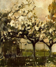 Копия картины "деревья" художника "мондриан пит"
