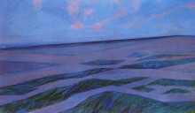 Репродукция картины "дюны. пейзаж" художника "мондриан пит"
