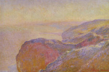 Копия картины "в валь сен-никола близ дьеппа, утро" художника "моне клод"