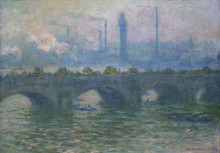 Копия картины "мост ватерлоо" художника "моне клод"