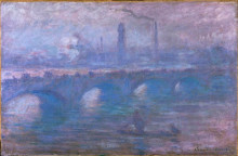 Копия картины "мост ватерлоо, туманное утро" художника "моне клод"