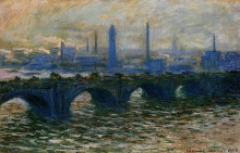 Копия картины "мост ватерлоо" художника "моне клод"