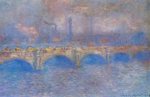 Копия картины "мост ватерлоо, эффект солнечного света" художника "моне клод"