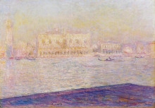 Копия картины "дворец дожей, вид с сан-джорджо маджоре" художника "моне клод"
