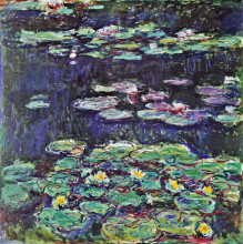 Картина "водяные лилии" художника "моне клод"