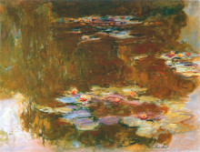 Копия картины "пруд с водяными лилиями" художника "моне клод"